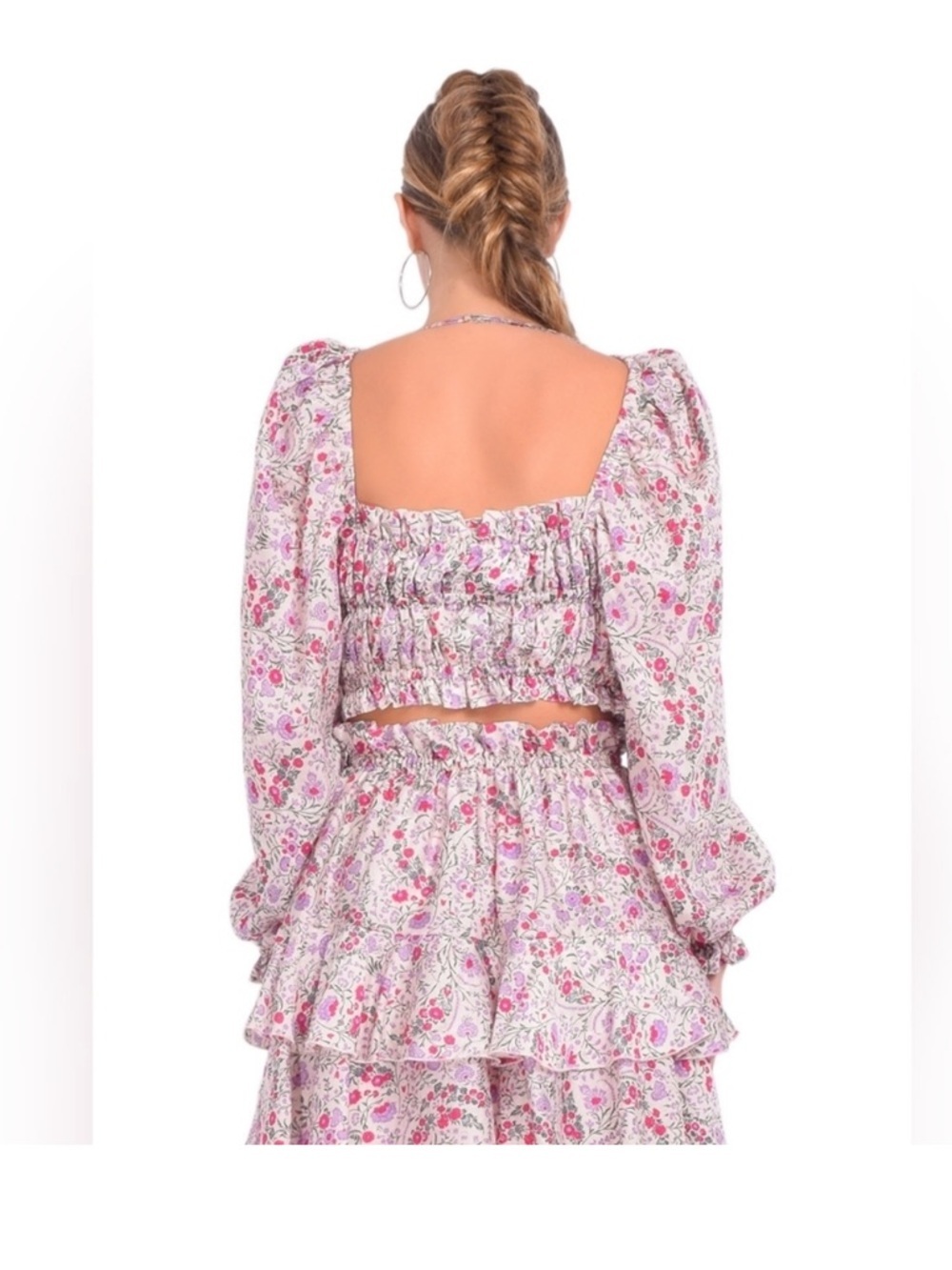 Sabina Musayev Maelys Top In Ivory Print, Size XS - Picture 2 of 11